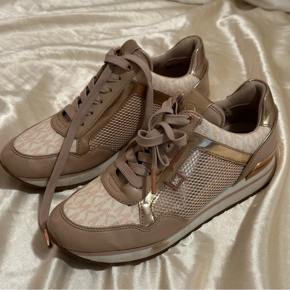 dusty rose michael kors sneakers